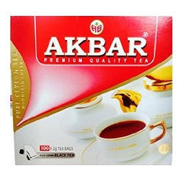 Akbar Premium 100% Pure Ceylon Tea, 100 Count Tea Bags