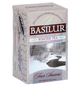 Basilur Four Seasons Winter Tea, 25 Count Tea Bags