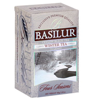 Basilur Four Seasons Winter Tea, 25 Count Tea Bags