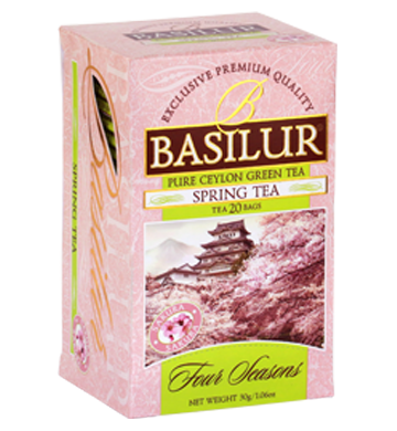 Basilur Four Seasons Spring Tea, 25 Count Tea Bags
