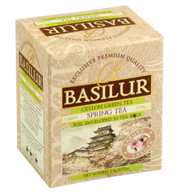 Basilur Four Seasons Spring Tea, 10 Count Tea Bags