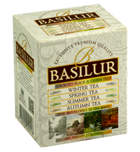 Basilur Four Seasons Assorted Tea, 10 Count Tea Bags