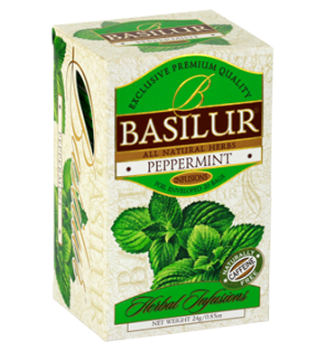 Basilur Herbal Infusions Peppermint, 20 Count Tea Bags