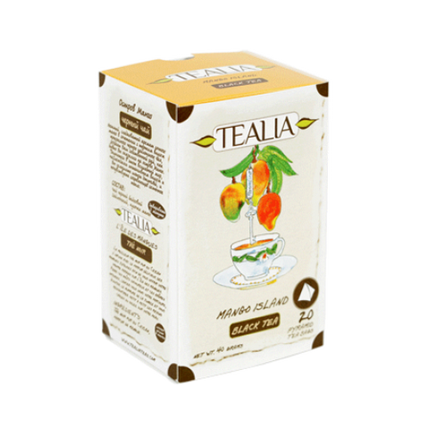 Tealia Mango Island Tea, 20 Count Tea Bags