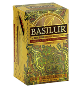 Basilur Oriental Golden Crescent Tea, 20 Count Tea Bags