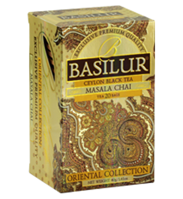 Basilur Oriental Masala Chai Tea, 20 Count Tea Bags