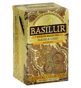 Basilur Oriental Masala Chai Tea, 20 Count Tea Bags