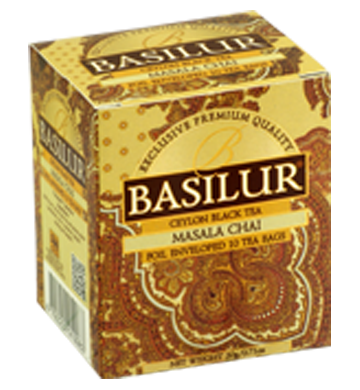 Basilur Oriental マサラ チャイ ティー、10 カウント ティーバッグ