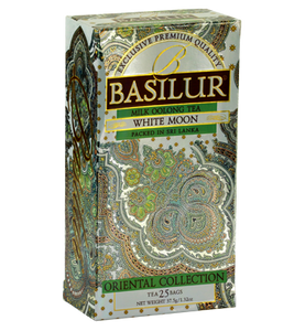 Basilur Oriental White Moon Tea, 25 Count Tea Bags