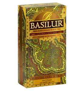 Basilur Oriental Golden Crescent Tea, 25 Count Tea Bags