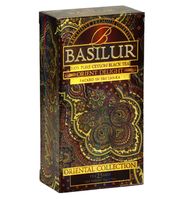 Basilur Oriental Delight Tea、25 カウント ティーバッグ