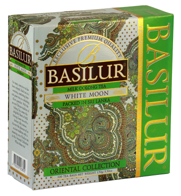 Basilur Oriental White Moon Tea, 100 Count Tea Bags