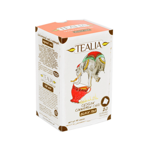 Tealia Ceylon Cinnamon Chai Tea, 20 Count Tea Bags