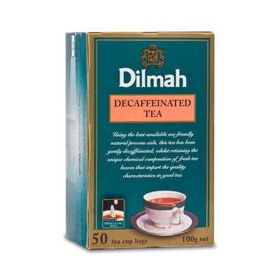 Dilmah Premium 100% Pure Decaffeinated Ceylon Tea, 50 Count Tea Bags