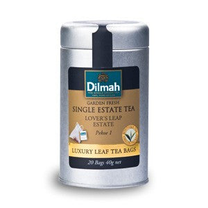 Dilmah Lovers Leap Single Estate Ceylon Tea, 20 Count Tea Bags