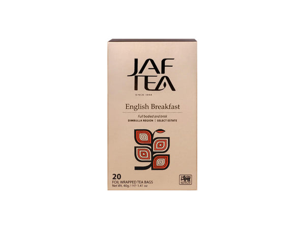 Jaf Ceylon English Breakfast Tea, 20 Count Tea Bags