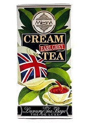 Mlesna Cream Earl Grey Flavoured Ceylon Tea, 30 Count Tea Bags