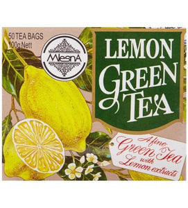 Mlesna Lemon Green Tea, 50 Count Tea Bags