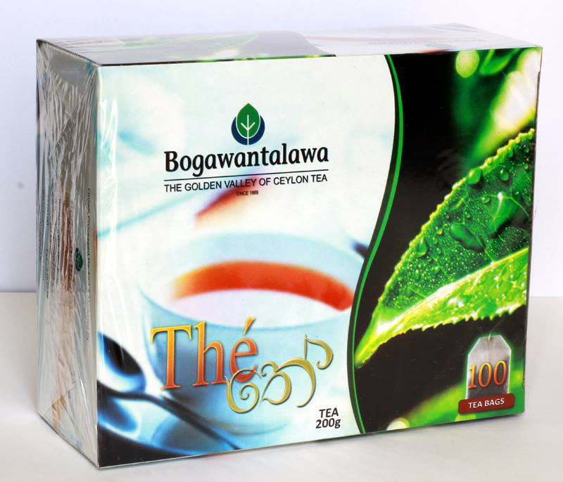 Bogawantalawa Pure Ceylon Tea, 100 Count Tea Bags