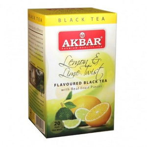 Akbar Lemon And Lime Twist Tea, 20 Count Tea Bags