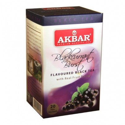 Akbar Blackcurrant Burst Tea, 20 Count Tea Bags