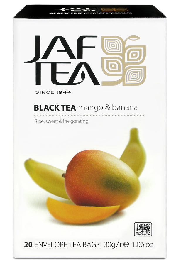 Jaf Mango And Banana Ceylon Black Tea, 20 Count Tea Bags
