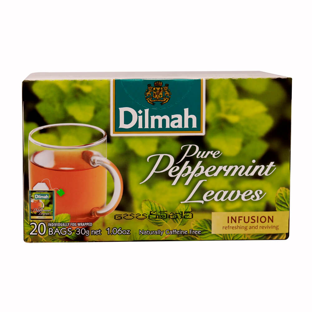 Dilmah Pure Peppermint Leaves, 20 Count Tea Bags