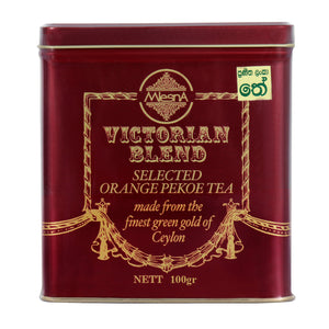 Mlesna Victorian Blend Tea Red Metal Caddy, Loose Tea 100g