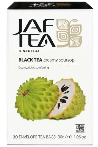 Jaf Creamy Soursop Ceylon Black Tea, 20 Count Tea Bags
