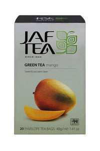 Jaf Mango Flavoured Ceylon Green Tea, 20 Count Tea Bags