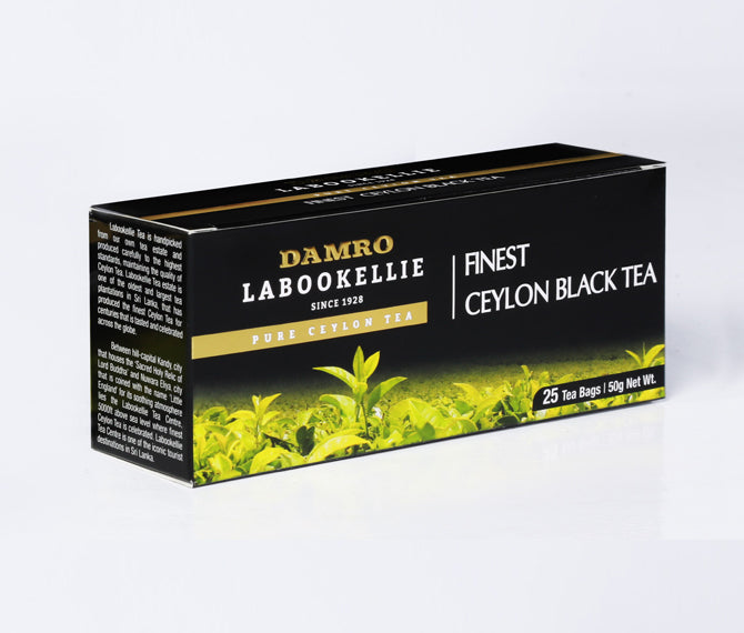 Damro Labookellie Pure Ceylon Black Tea, 25 Count Tea Bags