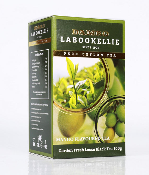 Damro Labookellie Mango Flavoured Pure Ceylon Black Tea, Loose Tea 100g