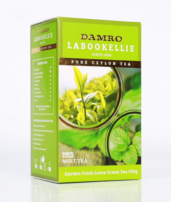 Damro Melfort Green Tea With Mint, Loose Tea 100g