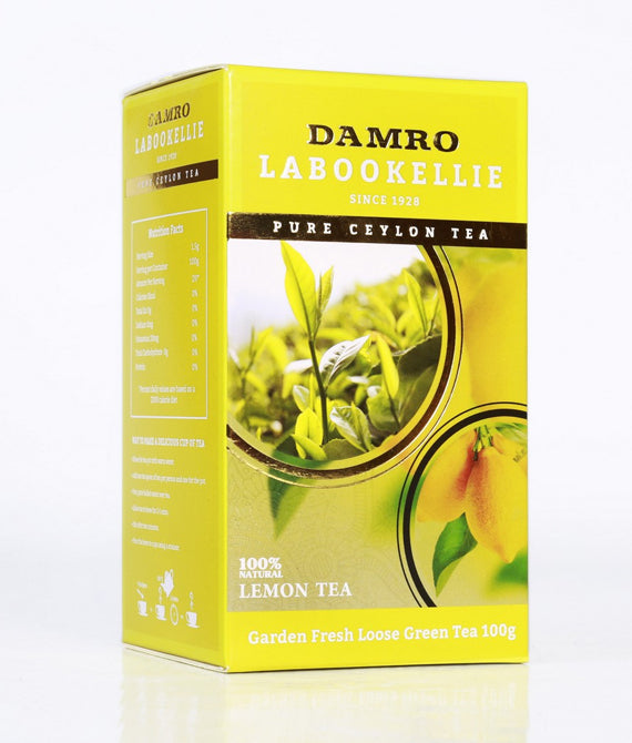 Damro Melfort Green Tea With Lemon, Loose Tea 100g