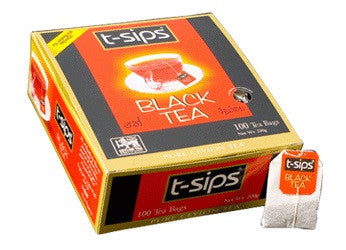 T-sips 紅茶、100 カウント ティーバッグ