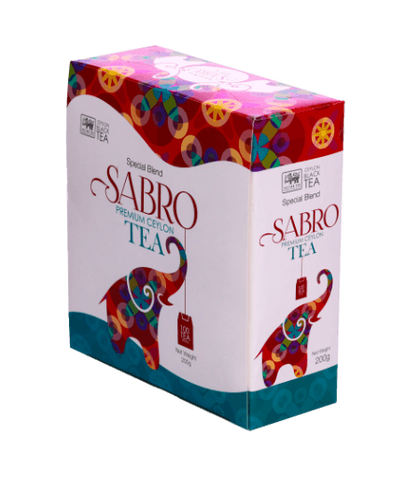 Sabro Pure Ceylon Tea, 100 Count Tea Bags