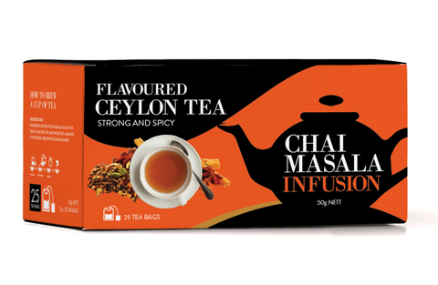 Tea Acres Chai Masala Flavored Pure Ceylon Black Tea, 25 Count ティーバッグ