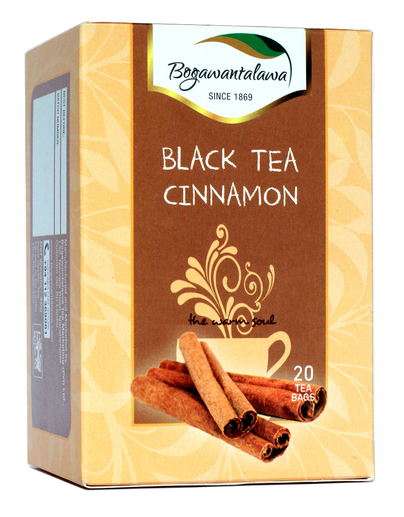 Bogawantalawa Cinnamon Flavoured Ceylon Black Tea, 20 Count Tea Bags
