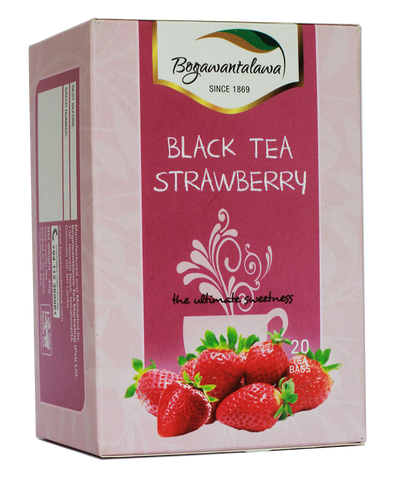 ボガワンタラワ ストロベリー風味のセイロン紅茶、ティーバッグ 20 個