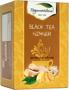 Bogawantalawa Ginger Flavoured Ceylon Black Tea, 20 Count Tea Bags