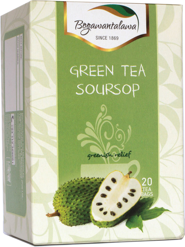 Bogawantalawa Soursop Flavoured Green Tea, 20 Count Tea Bags