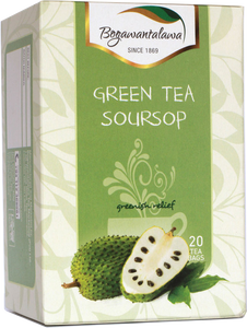 Bogawantalawa Soursop Flavoured Green Tea, 20 Count Tea Bags