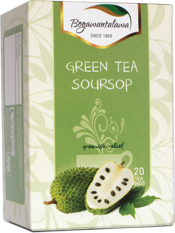 Bogawantalawa Soursop Flavoured Green Tea, 20 Count Tea Bags