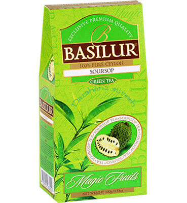 Basilur Magic Fruits Soursop Flavored Green Tea, Loose tea 100g