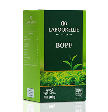 DG Labookellie BOPF Pure Ceylon Black Tea, Loose Tea 200g