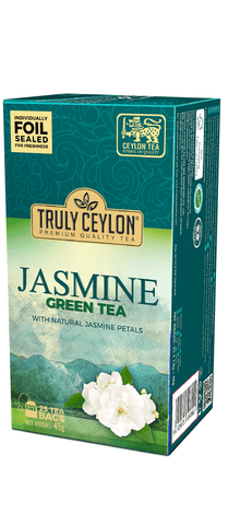 Truly Ceylon Jasmine Flavoured Green Tea, 25 Count Tea Bags