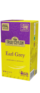 Truly Ceylon Earl Grey Flavoured Ceylon Black Tea , 25 Count Tea Bags