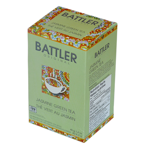 Battler Jasmine Flavoured Green Tea, 20 Count Tea Bags