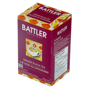 Battler Ginger Flavoured Ceylon Black Tea, 20 Count Tea Bags