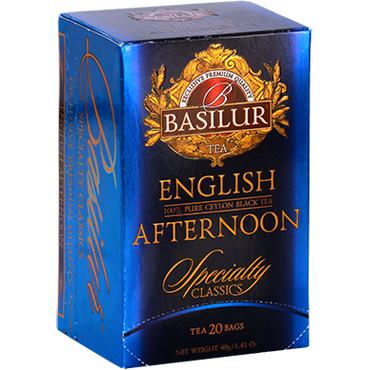 Basilur Specialty Classic English Afternoon Ceylon Tea, 25 Count Tea Bags